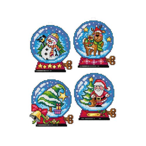 (image for) Christmas Ball Ornaments Plastic Canvas